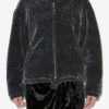 Abelina Burnout Velvet Bomber Jacket