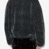 Abelina Burnout Velvet Bomber Jacket