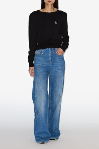 Abelle Cotton Sweater with Logo