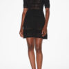 Abril Short Openwork Knit Dress