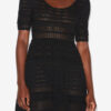 Abril Short Openwork Knit Dress