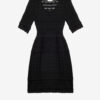 Abril Short Openwork Knit Dress