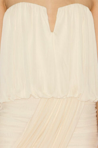 Adelita Draped Jersey Bustier Dress