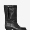 Ademe Biker Style Leather Boots