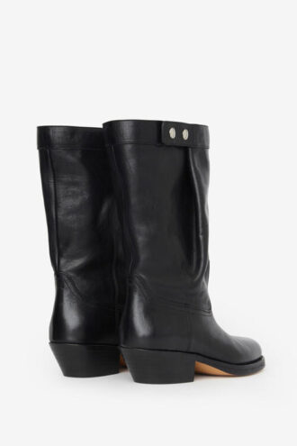 Ademe Biker Style Leather Boots