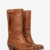 Ademe Biker Style Leather Boots