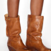 Ademe Biker Style Leather Boots