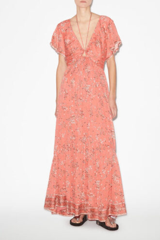 Agathe Long Printed Dress