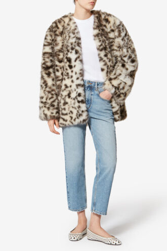 Aglae Short Faux Fur Coat