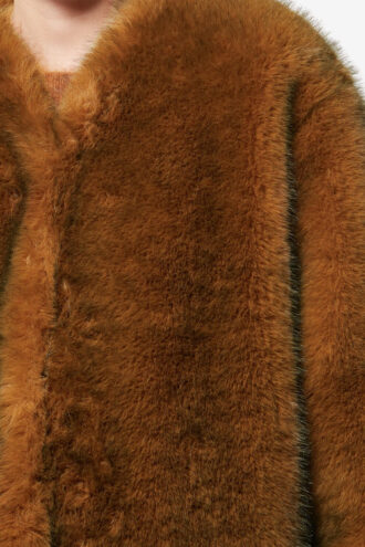 Aglae Short Faux Fur Coat