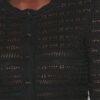 Ajaline Short Openwork Knit Cardigan