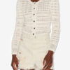 Ajaline Short Openwork Knit Cardigan