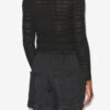 Ajaline Short Openwork Knit Cardigan