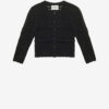 Ajaline Short Openwork Knit Cardigan