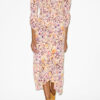 Albini Gathered Silk Blend Midi Dress