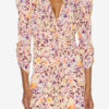 Albini Gathered Silk Blend Midi Dress