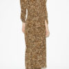Albini Gathered Silk Blend Midi Dress