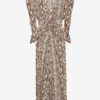 Albini Gathered Silk Blend Midi Dress