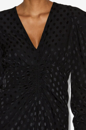 Albini Long Printed Silk Dress