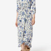 Albini Long Printed Stretch Silk Dress