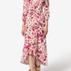 Albini Long Printed Stretch Silk Dress
