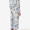 Albini Long Printed Stretch Silk Dress