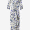 Albini Long Printed Stretch Silk Dress