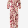 Albini Long Printed Stretch Silk Dress