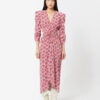 Albini Printed Silk Blend Midi Dress