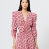 Albini Printed Silk Blend Midi Dress
