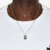 Alby Domino Pendant Chain Necklace