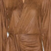 Aleora Faux Suede Wrap-Over Dress
