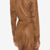 Aleora Faux Suede Wrap-Over Dress