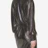 Alexane Short Draped Metallic Dress