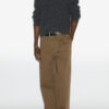 Aliocha Stand-Up Collar Plain-Colored Alpaca Knit Sweater