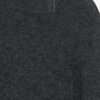 Aliocha Stand-Up Collar Plain-Colored Alpaca Knit Sweater