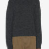 Aliocha Stand-Up Collar Plain-Colored Alpaca Knit Sweater