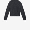 Aliocha Stand-Up Collar Plain-Colored Alpaca Knit Sweater