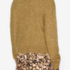 Aliocha Stand-Up Collar Sweater in Plain-Colored Alpaca Knit