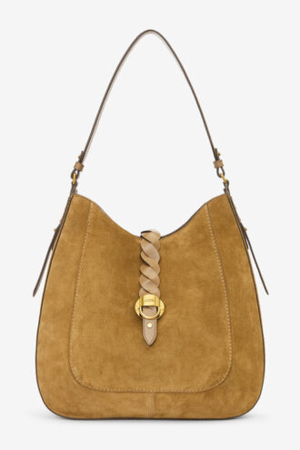 Altay Hobo Suede Calfskin Leather Handbag
