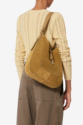 Altay Hobo Suede Calfskin Leather Handbag
