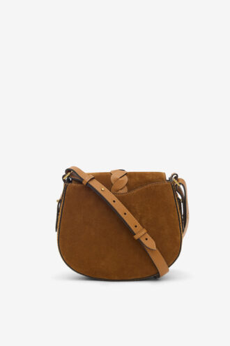 Altay Small Shoulder Bag in Suede Leather