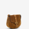 Altay Small Shoulder Bag in Suede Leather