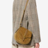 Altay Small Suede Calfskin Leather Handbag