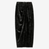 Alyssa Draped Velvet Skirt
