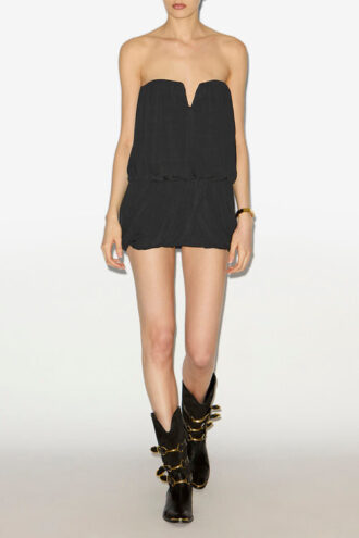 Ambrine Draped Jersey Mini Skirt
