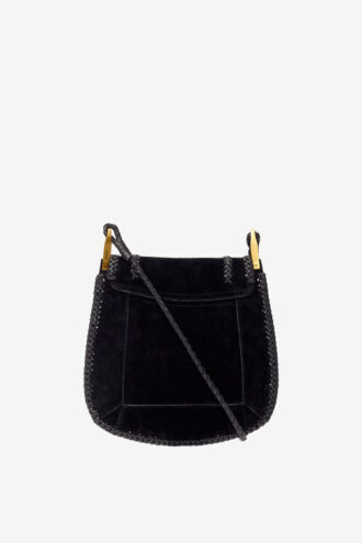 Anahi Braided Suede Leather Shoulder Bag