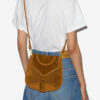 Anahi Braided Suede Leather Shoulder Bag