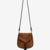 Anahi Printed Suede Leather Shoulder Bag