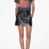 Anais Short Leather Style Skirt